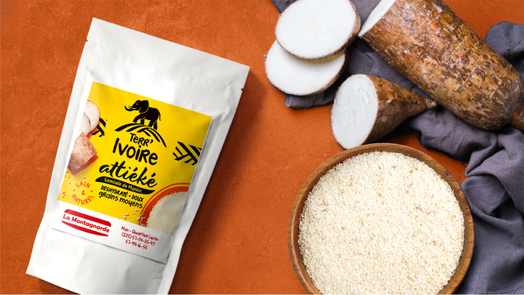 Terr'Ivoire packaging manioc