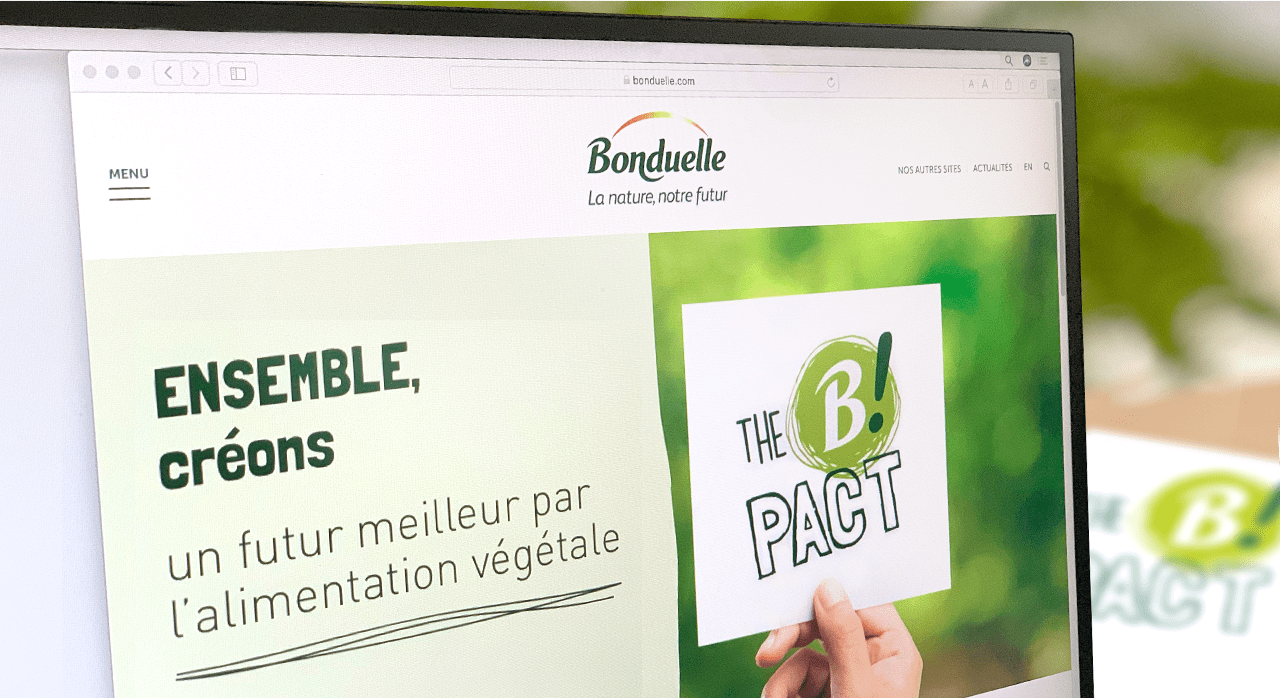 Site internet de Bonduelle B'Pact