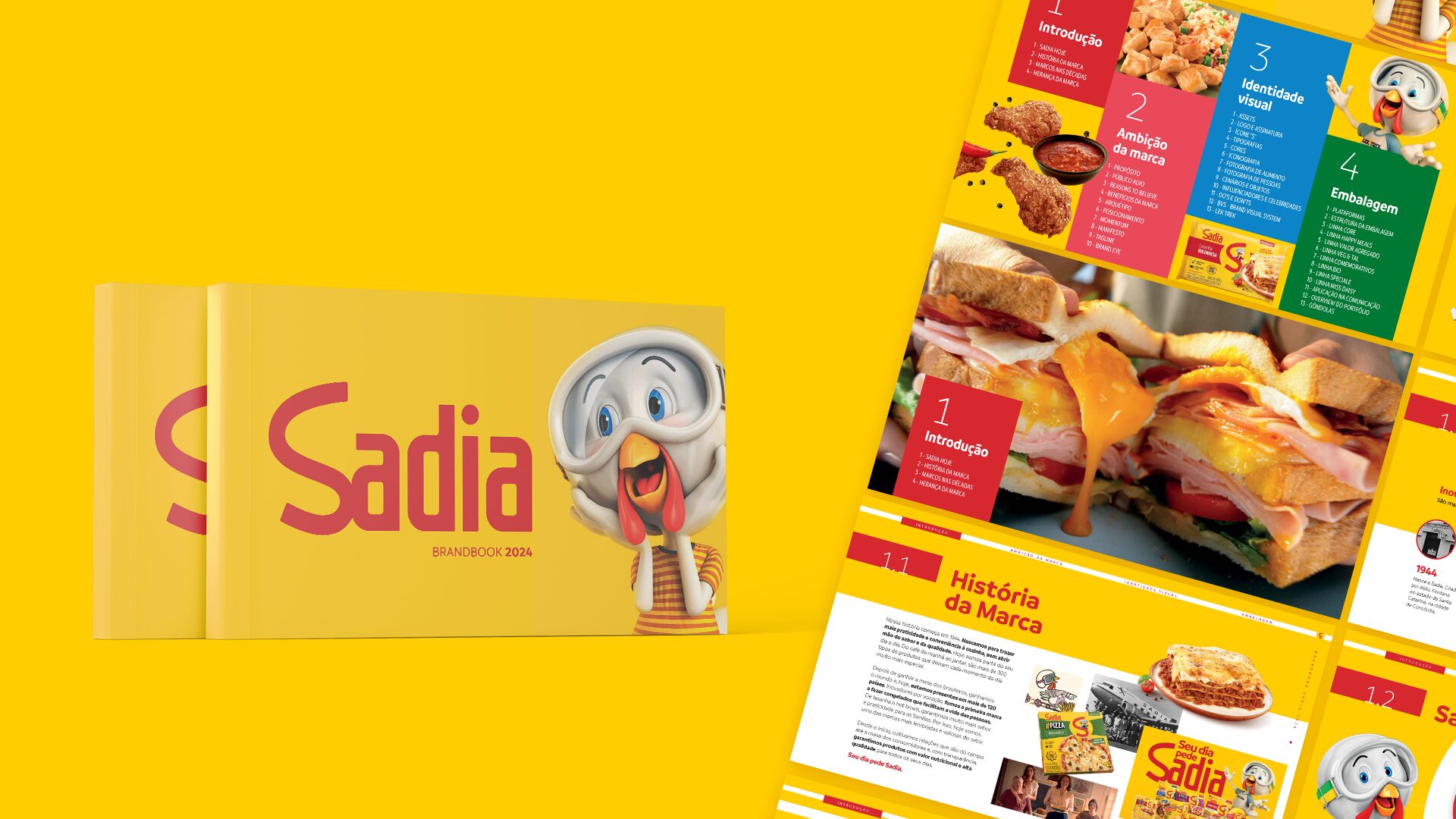 Sadia 2024 brand book and its inside pages