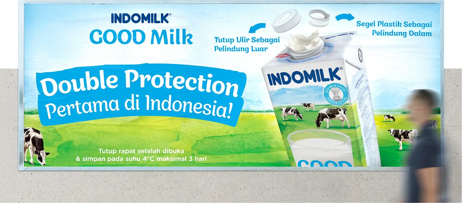Indomilk Good Milk billboard 'Double Protection Pertama di Indonesia!'